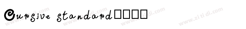 Cursive standard字体转换